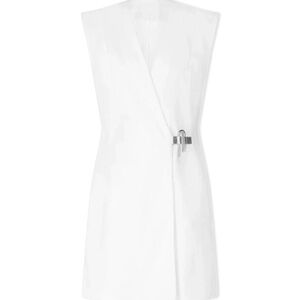 Givenchy White Denim Padlock Dress